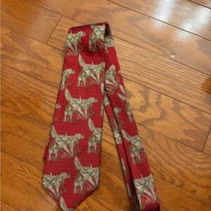 Robert Talbott Red pointer silk tie